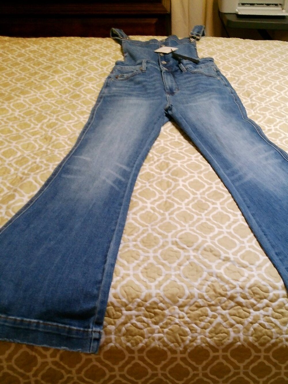 JUDY BLUES OVERALLS SIZE MED NWT FLARE LEGS